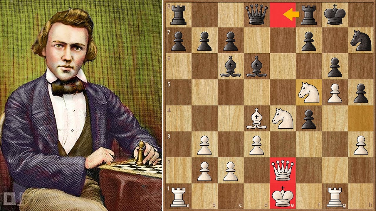 Only One Move Stops Morphy's Onslaught || Morphy vs Lichtenhein (1857)