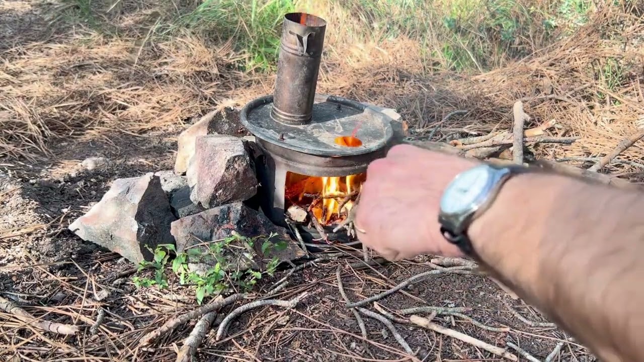 Playing Turkish Bağlama by the Campfire  Forest Music & Nature Sounds