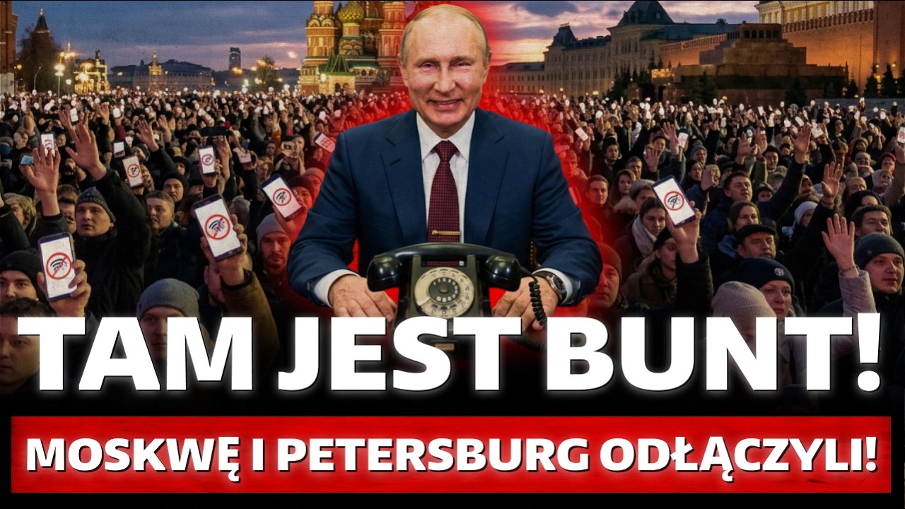 Panika w Rosji. Bunt! WYŁĄCZYLI INTERNET w Moskwie i Petersburgu. FSB KONTROLUJE sieć. 5 mld strat