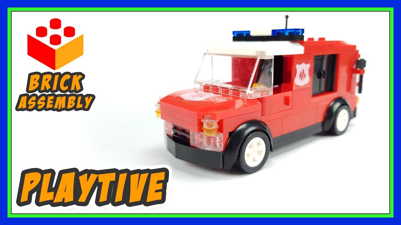 Fire Engine from Playtive - Lego Compatible Set - Speed Build