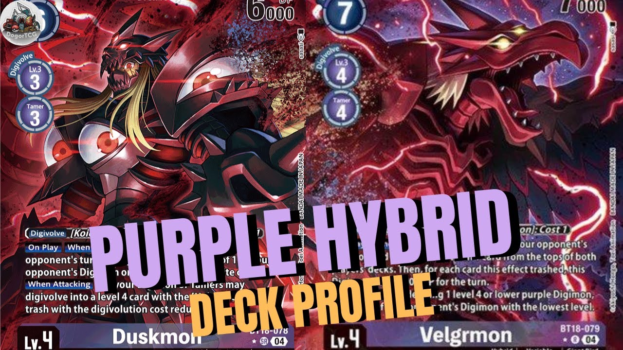 DIGIMON TCG | 1ST PURPLE HYBRID DECK PROFILE | DUELCOFFEESTORE