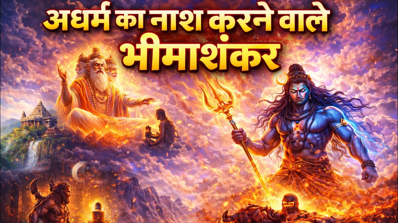 भीमाशंकर ज्योतिर्लिंग | The Story of Demon Bhima & Lord Shiva | Bhimashankar 6th Jyotirlinga Story