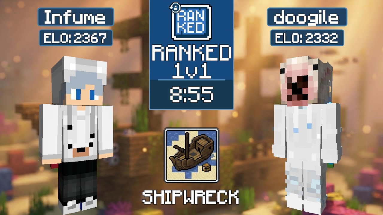 Infume vs doogile | MCSR Ranked | Shipwreck Seed