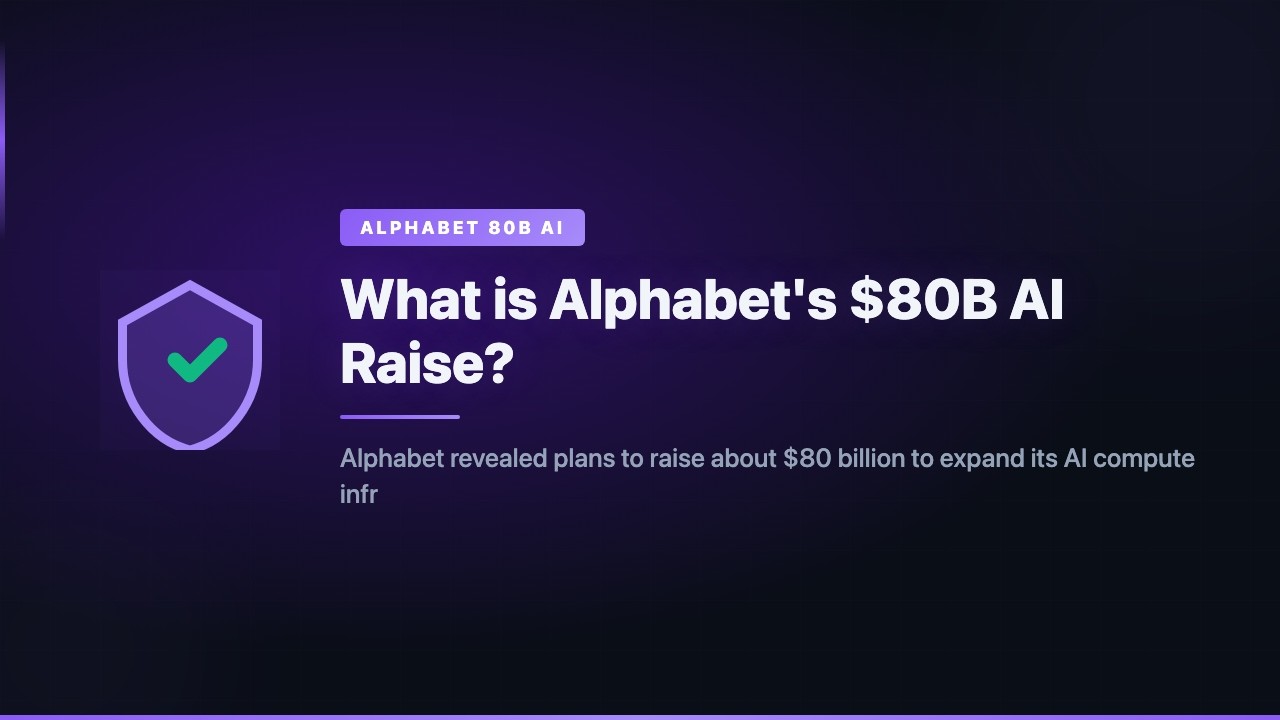 What is Alphabet's $80B AI Raise?