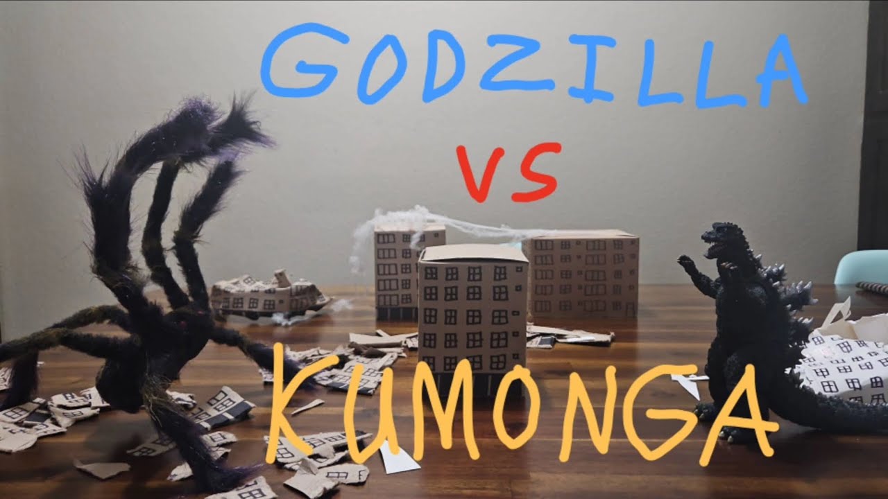 Godzilla Vs Kumonga (A Kaiju Stop Motion Battle)
