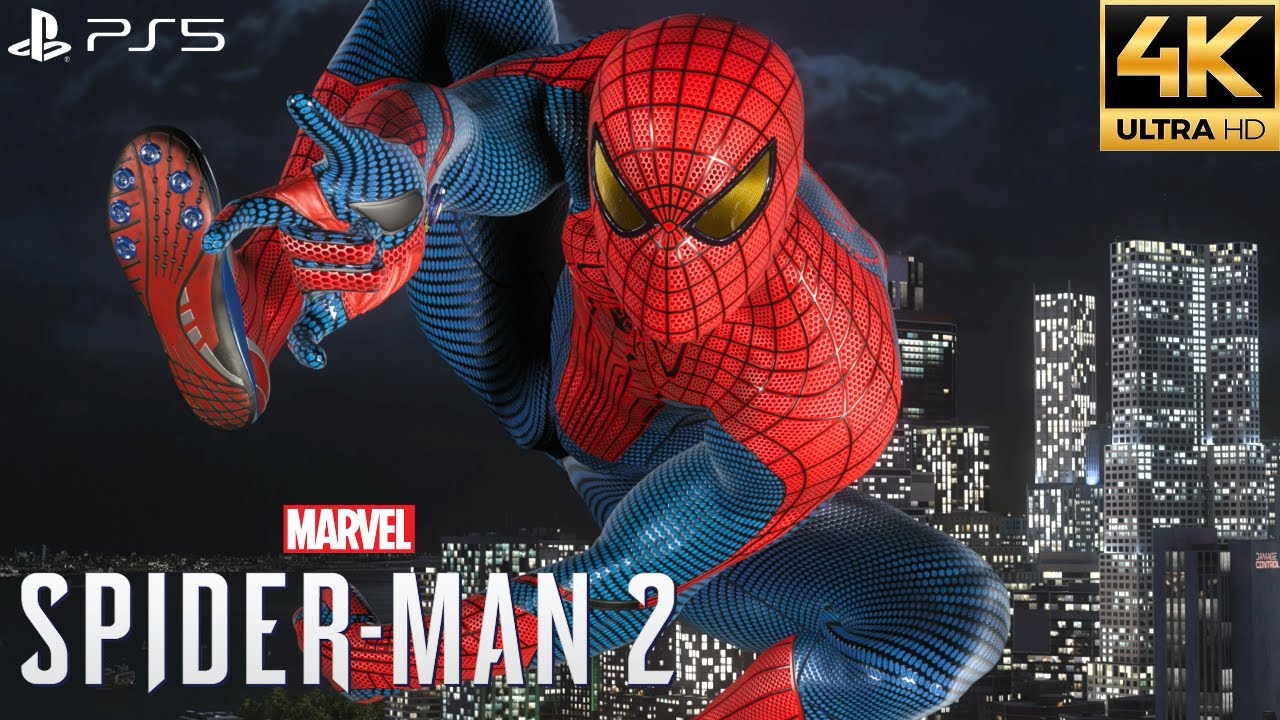 Marvel's Spider-Man 2 PS5 - Amazing Suit Free Roam Gameplay (4K 60FPS)
