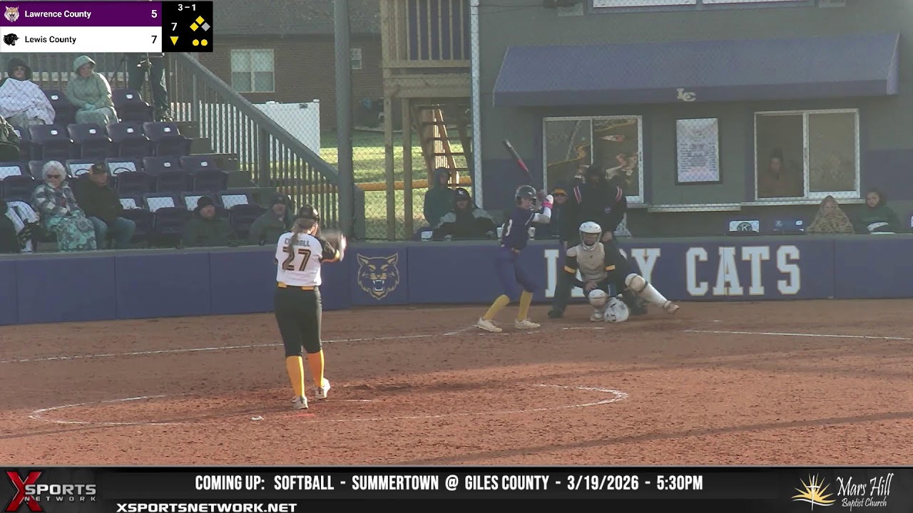 Lawrence County High School vs Lewis County High School - Softball - 3_17_2026