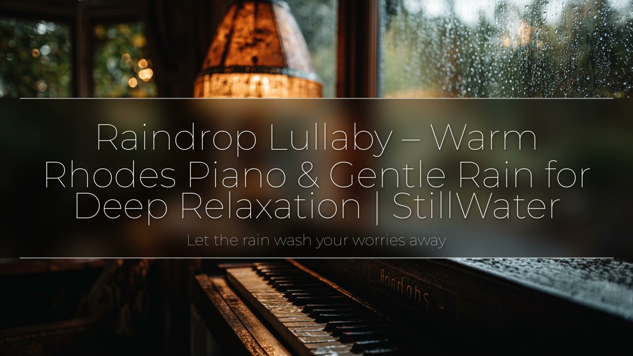 Raindrop Lullaby &ndash; Warm Rhodes Piano & Gentle Rain for Deep Relaxation | StillWater