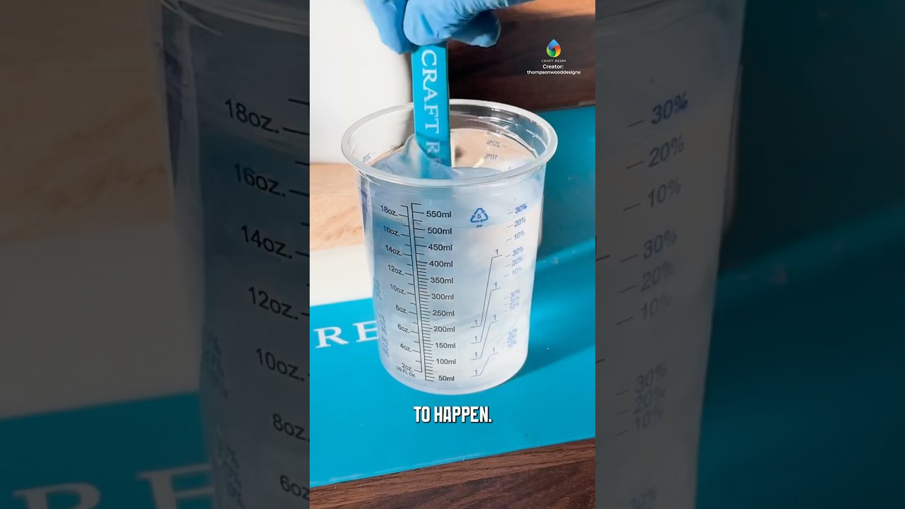 The Process of Epoxy Curing with #CraftResin #EpoxyResin #ResinArt #ResinCraft #Epoxy #Resin #DIY