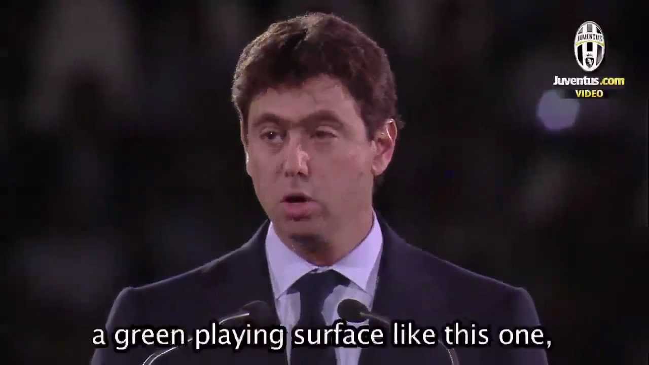 The words of President Andrea Agnelli from the Juventus Stadium opening ceremony