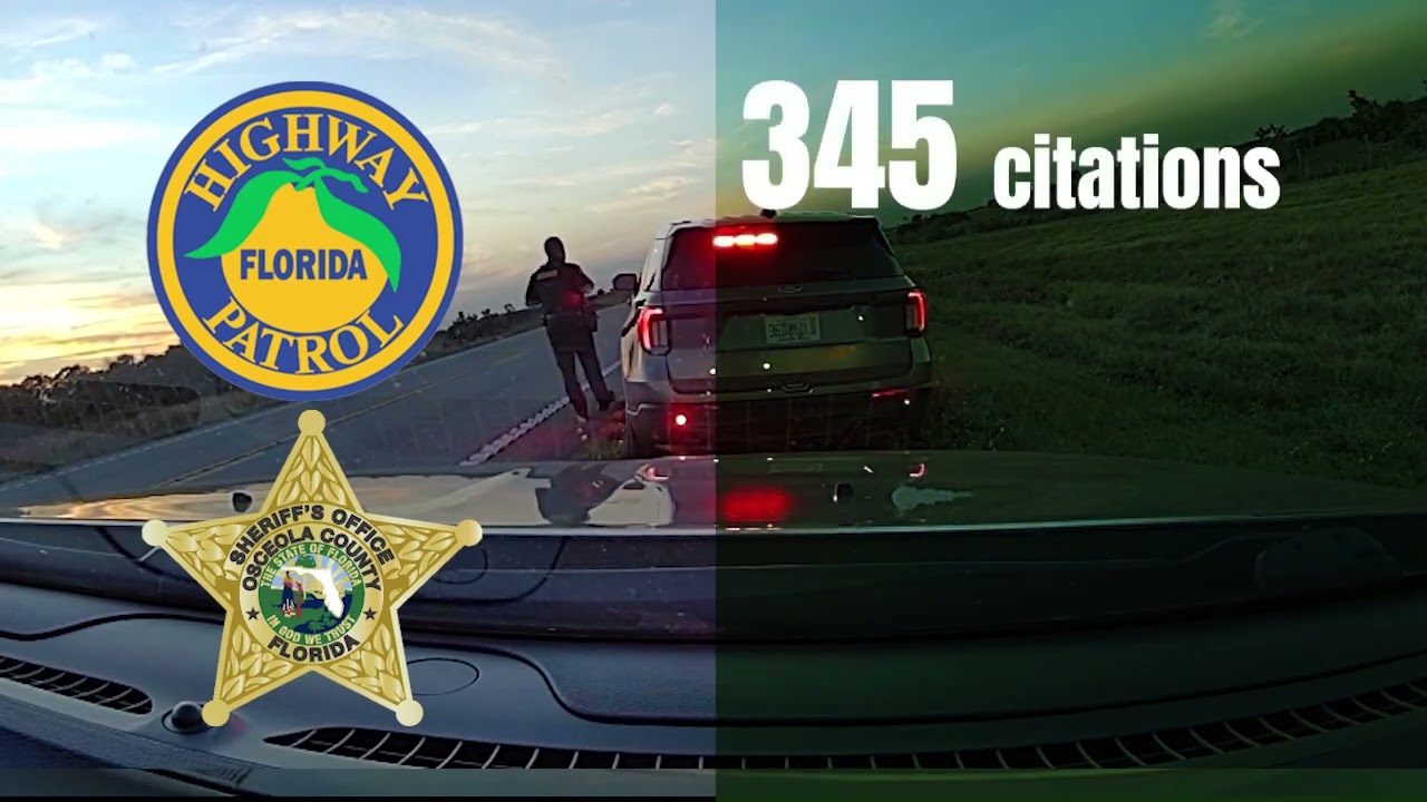 118 MPH in a 60 Zone - Osceola County Sheriff's Office stops.