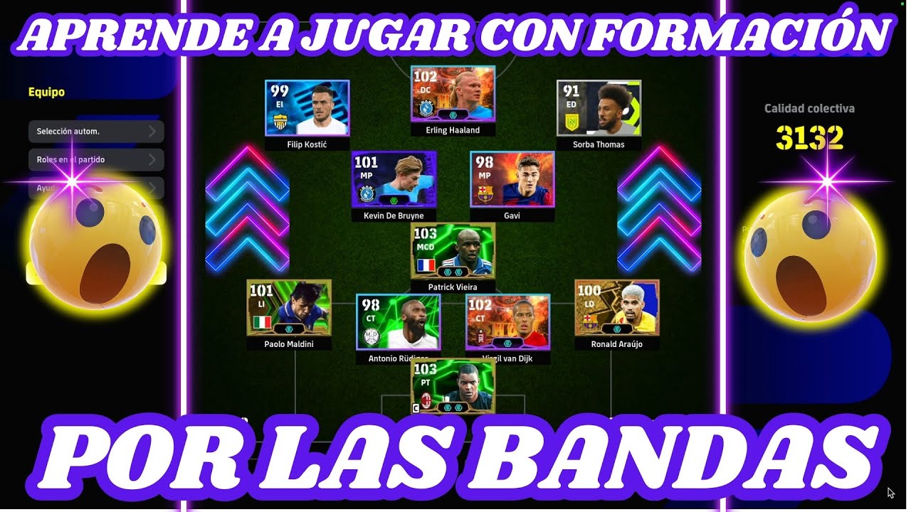 📕APRENDE A JUGAR POR LAS BANDAS + FORMACIÓN + ESTRATEGIA 2025📕 #eFootball #efootballmobile