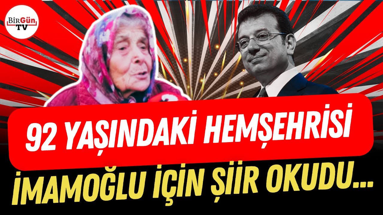 92 yaşındaki hemşehrisi, İmamoğlu için şiir okudu: İşte o anlar…