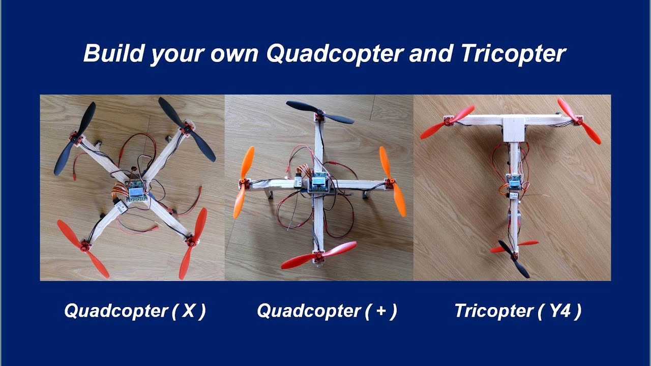 Build your own Quadcopter and Tricopter - simple and cheap