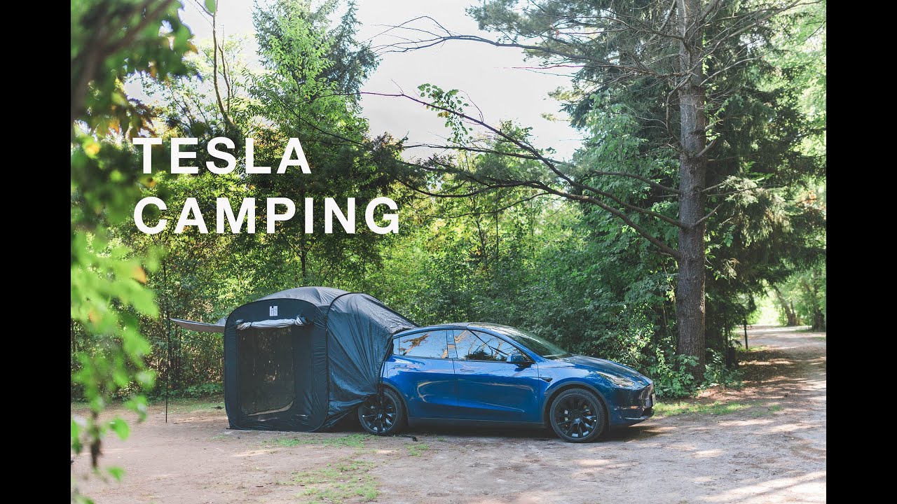 Tesla Y Camping Tent that sets up in less then 20 min!