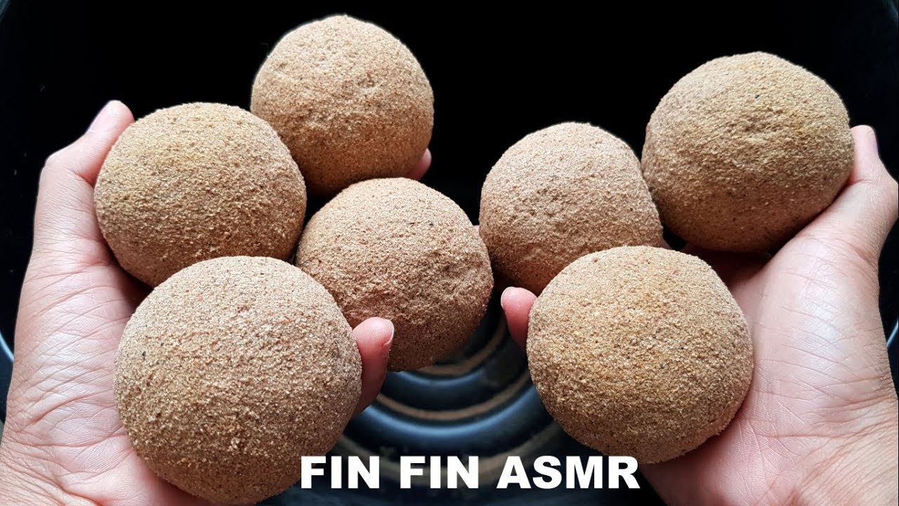 ASMR :  Crumbling Sand Balls in bucket #144