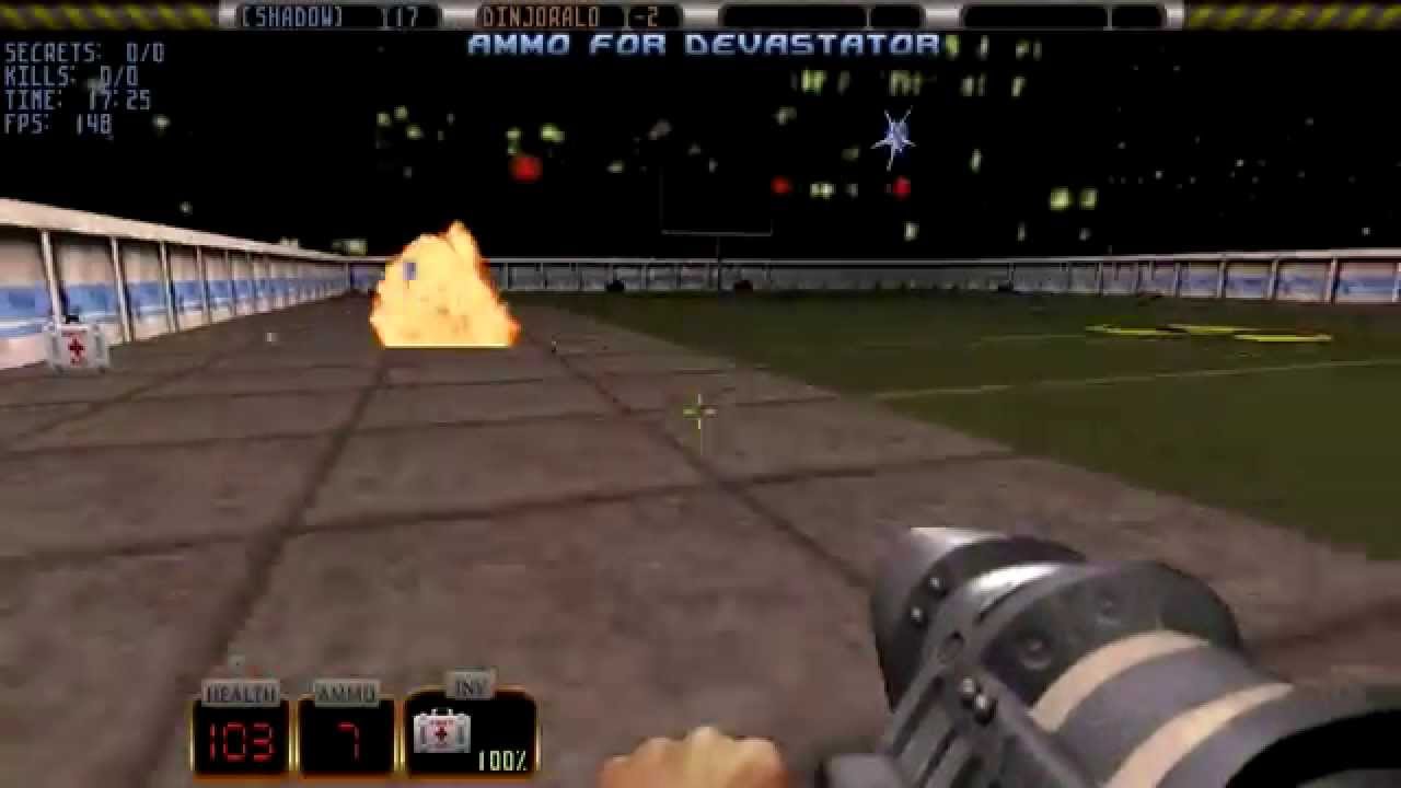 [PC] Duke Nukem 3D Megaton Edition - Mutiplayer DukeMatch 1v1 Stadium 20 Frags[60fps]
