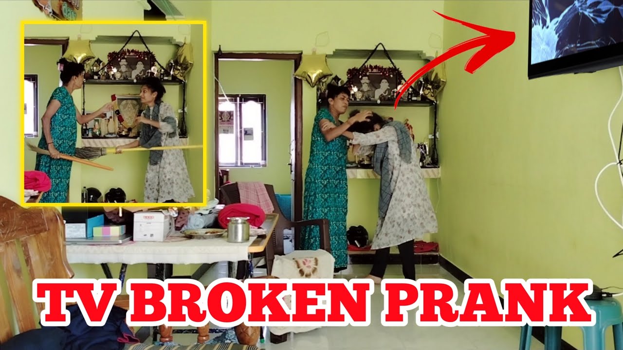Prank la TV ya odachutane 😲 || Mom getting angry 🥵 I'm Anufa #imanufa #influencer #prank #viral