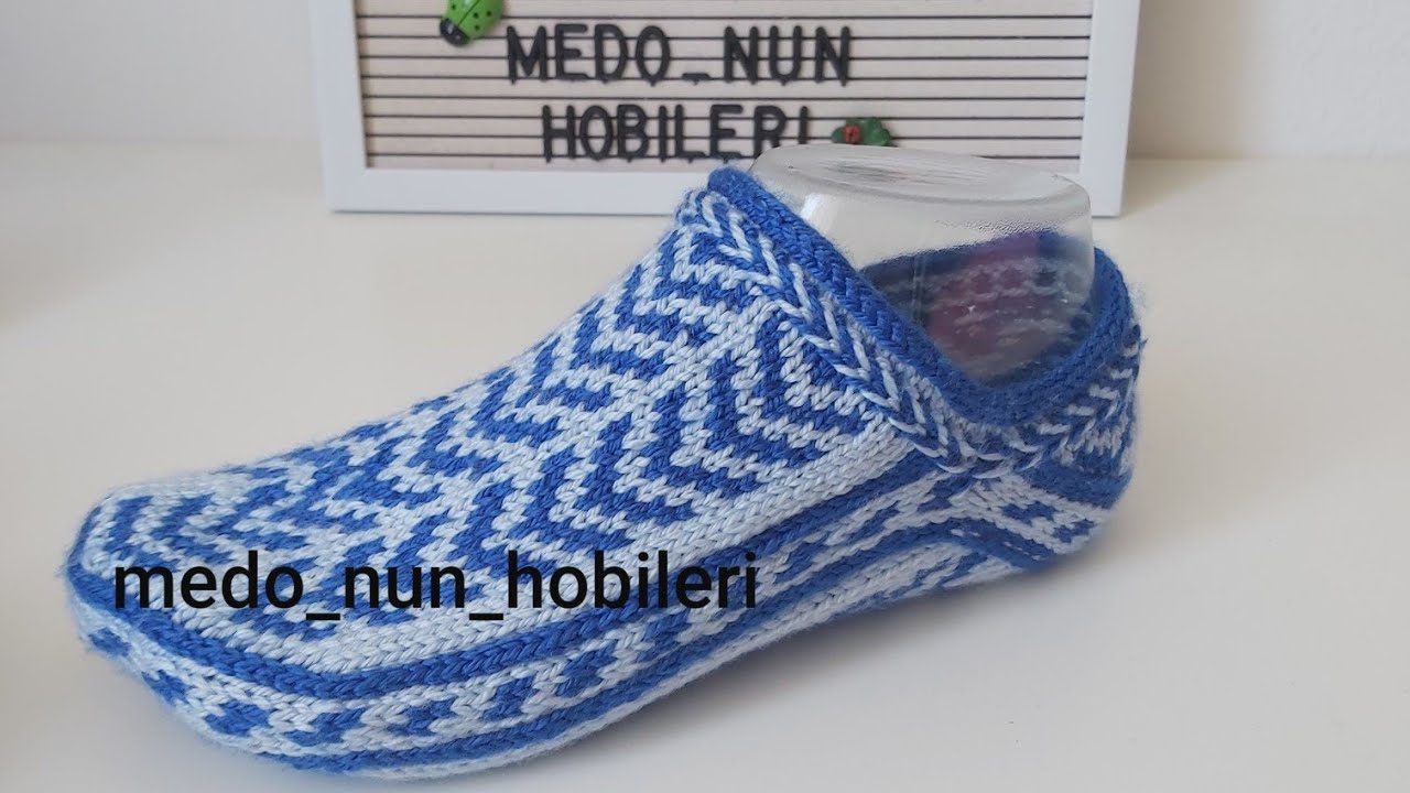 Kilim Desenli Patik Nasıl Başlanır 5 Şiş Kilim Desenli Patik 5 Şiş Patik Part 1