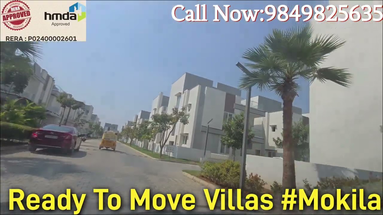 Mokila Gated community Ready move Villas 4Bhk Tribulax Villas 14 Acr+133 Villas(25000) sft Clubhouse