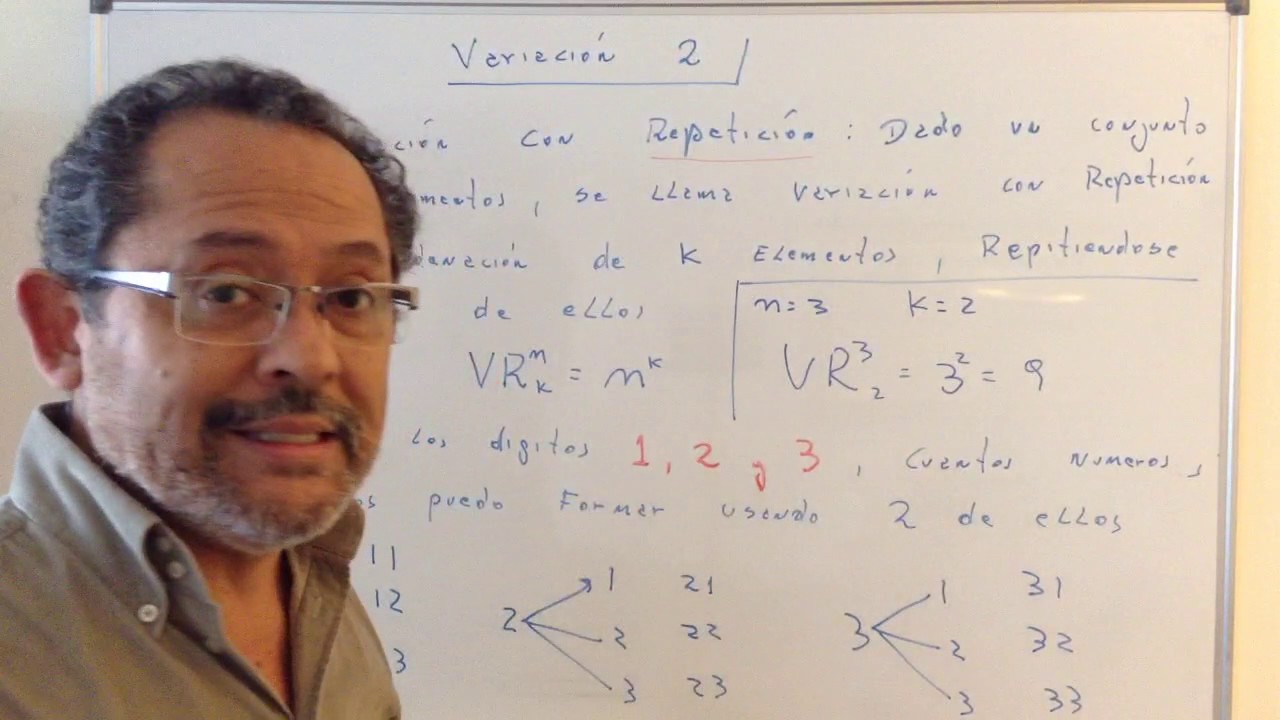 Variación 2: variación con repetición ejercicios resueltos