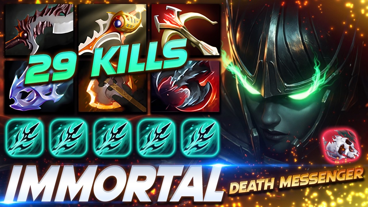 Phantom Assassin 29 KILLS - DEATH MESSENGER - Dota 2 Pro Gameplay [Watch & Learn]