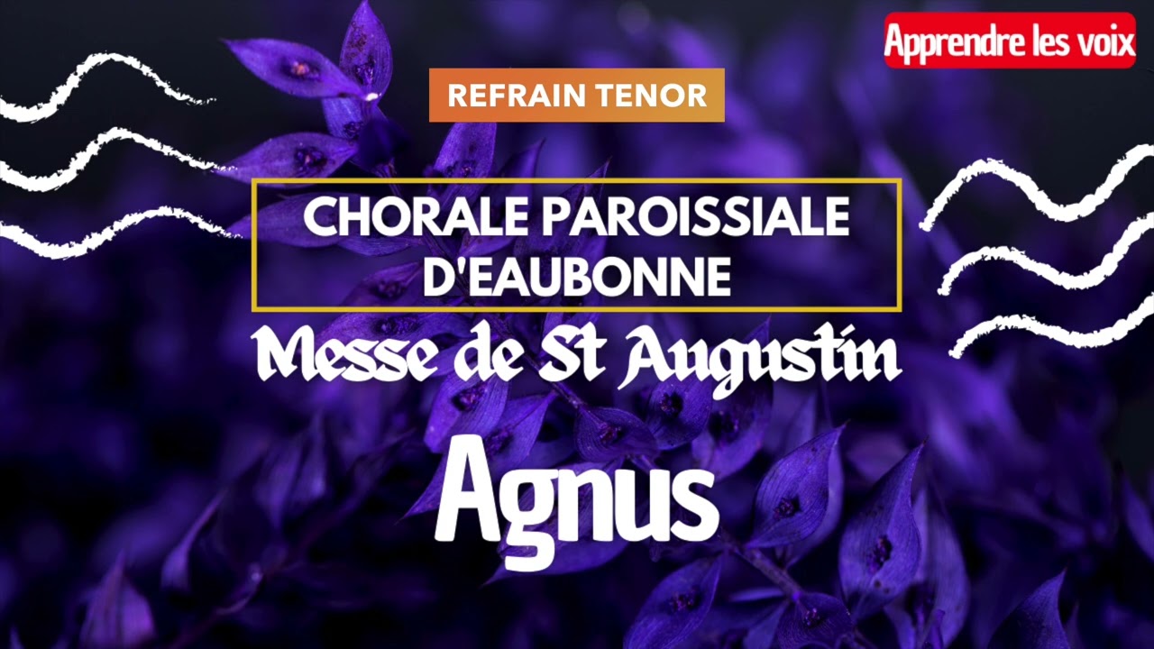 Agnus | Messe de Saint Augustin • Apprendre les voix en polyphonie