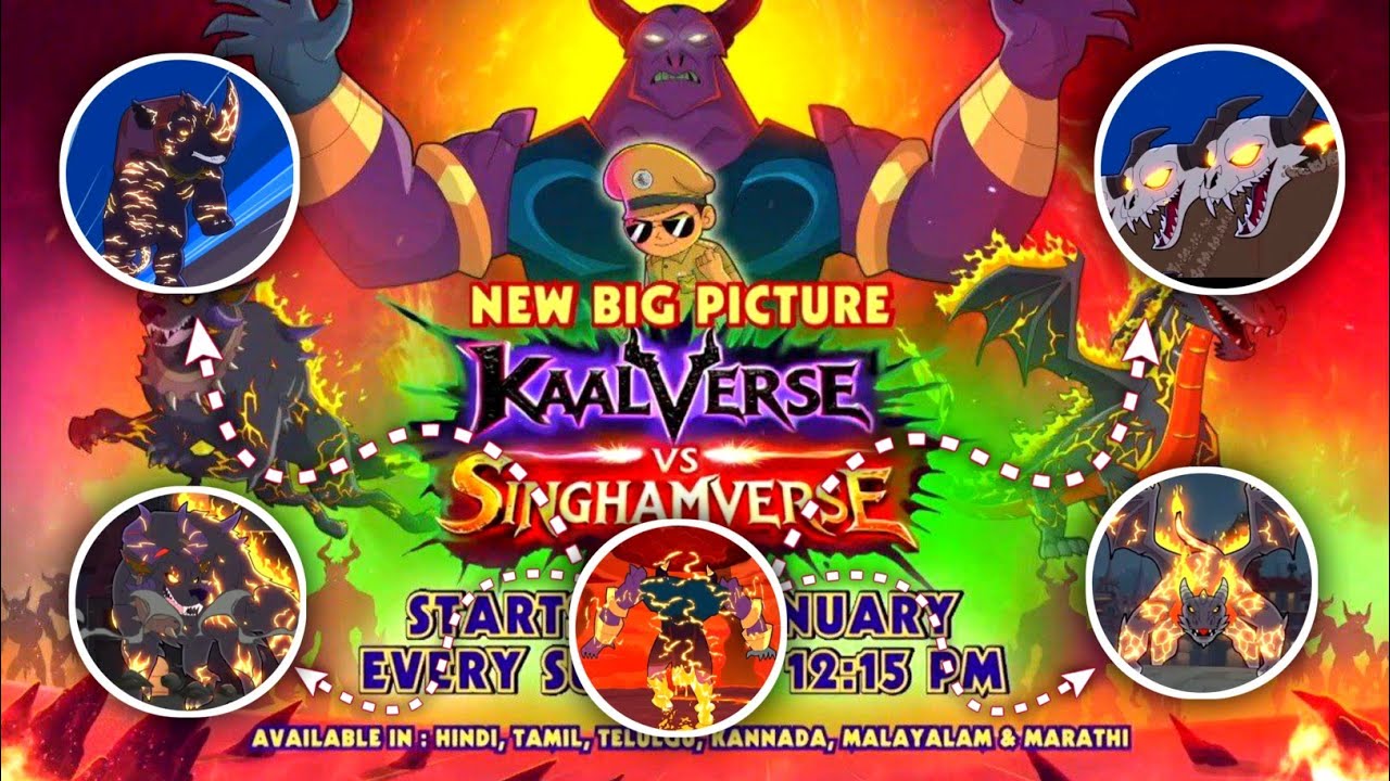 Little singham Kaalverse Vs Singhamverse Part -2 Story | New big Picture | Little singham New Movie 