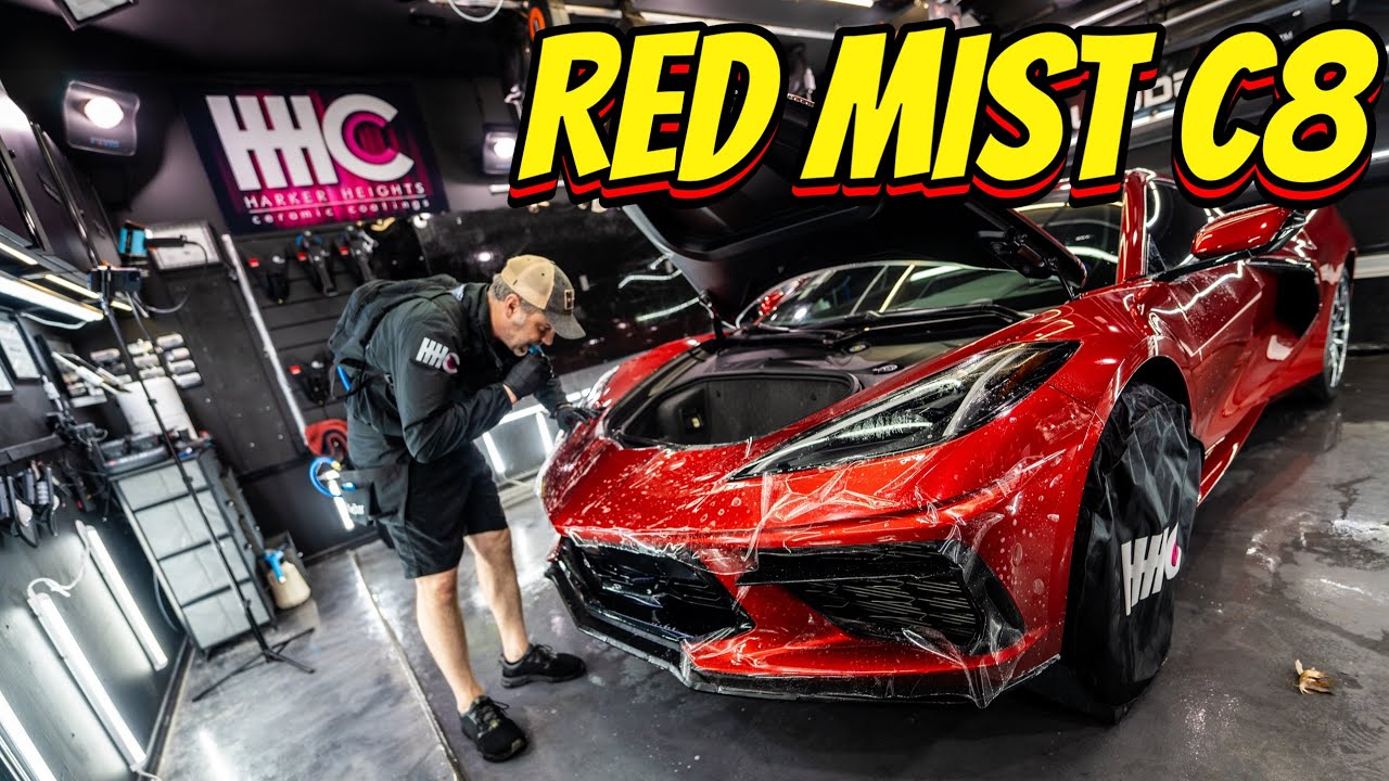 PPF'ing a Red Mist 2023 C8 Corvette with Autobahn Incognito PPF || Serving the Killeen area