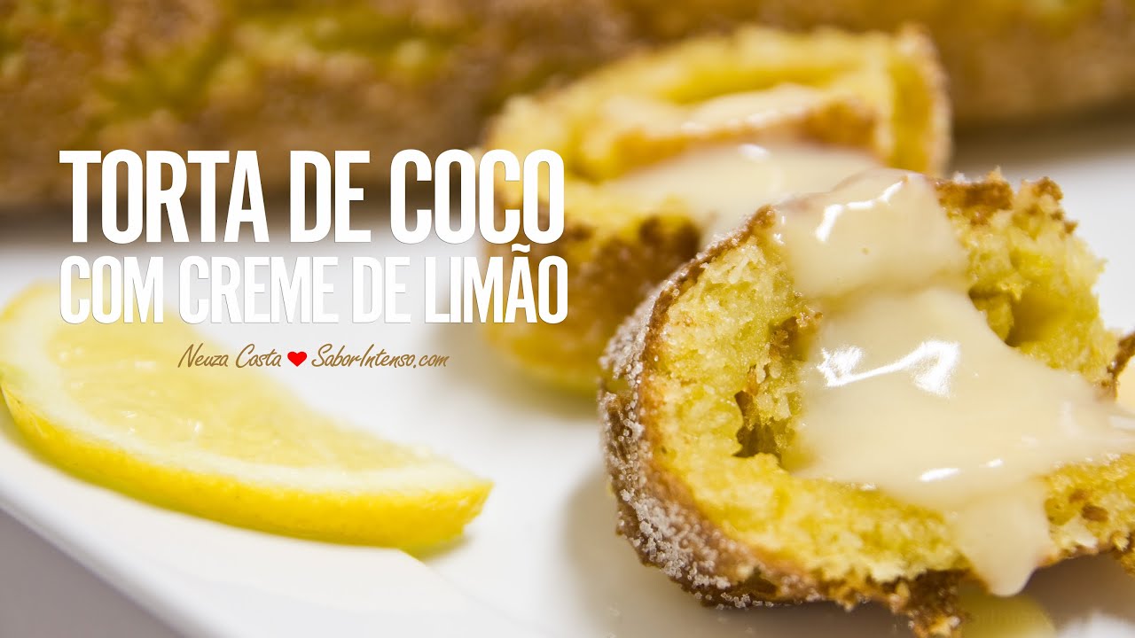 Torta de Coco com Creme de Lim&atilde;o