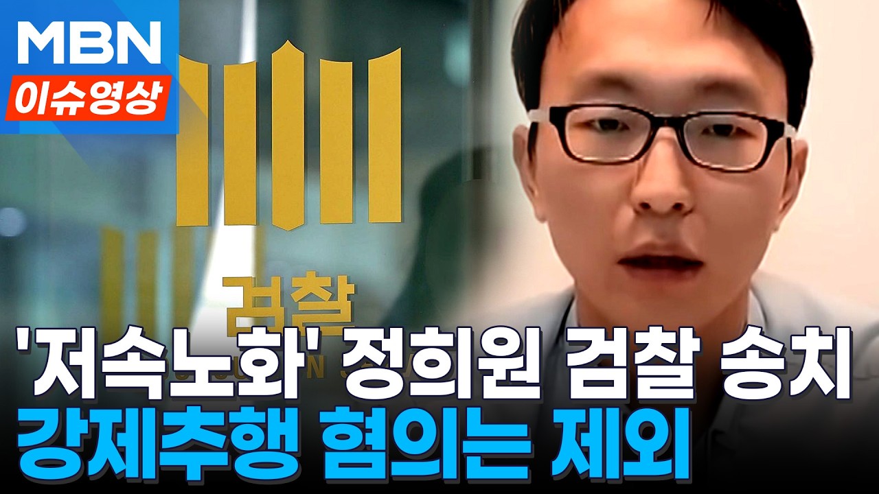 '저속노화' 정희원 검찰 송치...'위력' 의한 강제추행 혐의는 제외 [이슈영상]