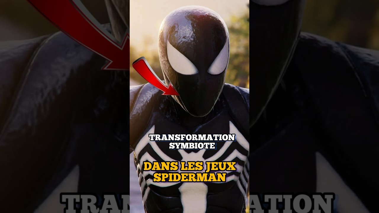 Transformation symbiote dans les jeux vidéos Spiderman