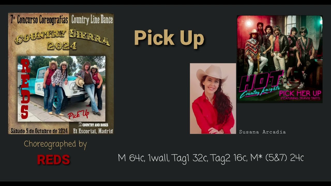 PICK UP Country Line Dance * Dance & Tutorial *