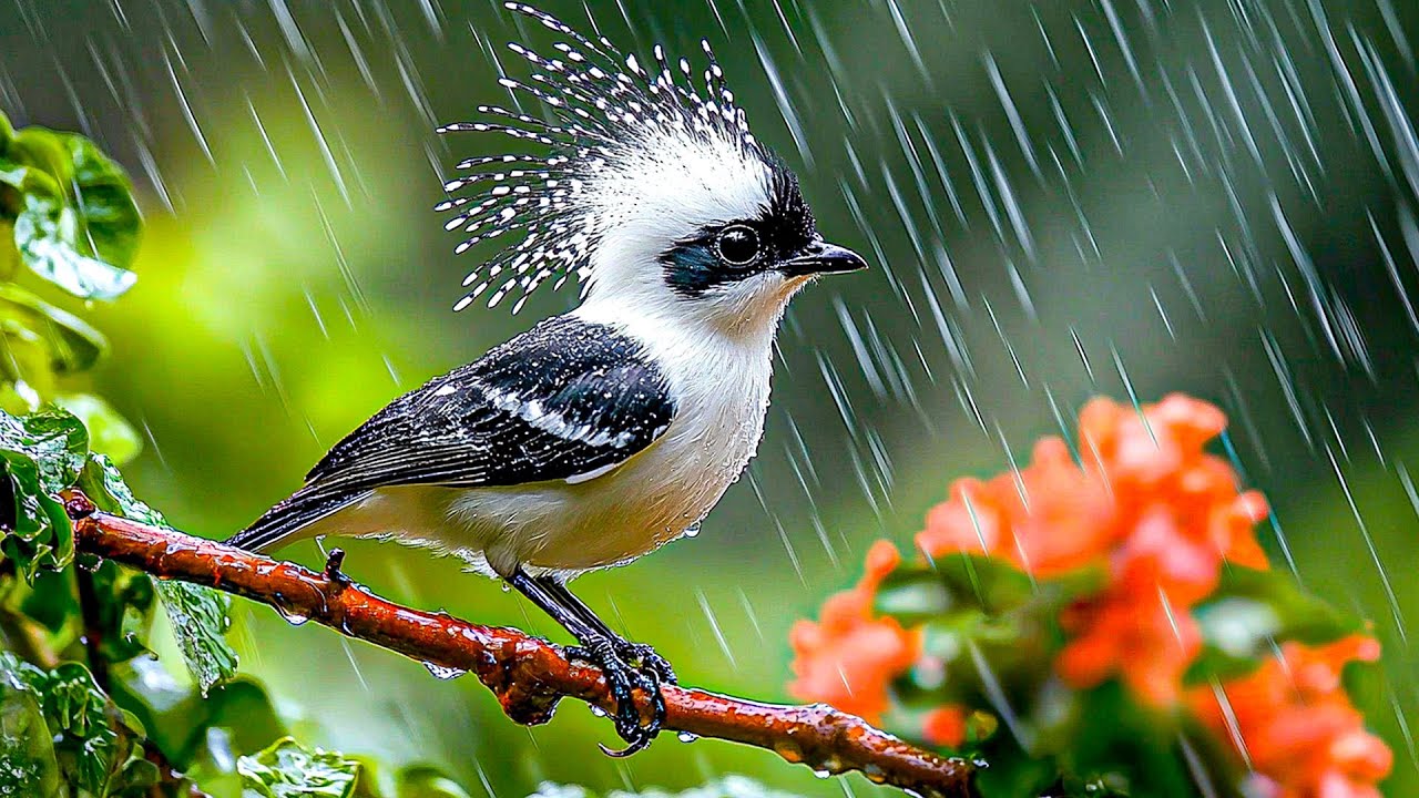 100% антистрессовая терапия для разума, тела и души 🌧️🕊️ Пусть дождь и птицы исцелят вас ~ Глубок...