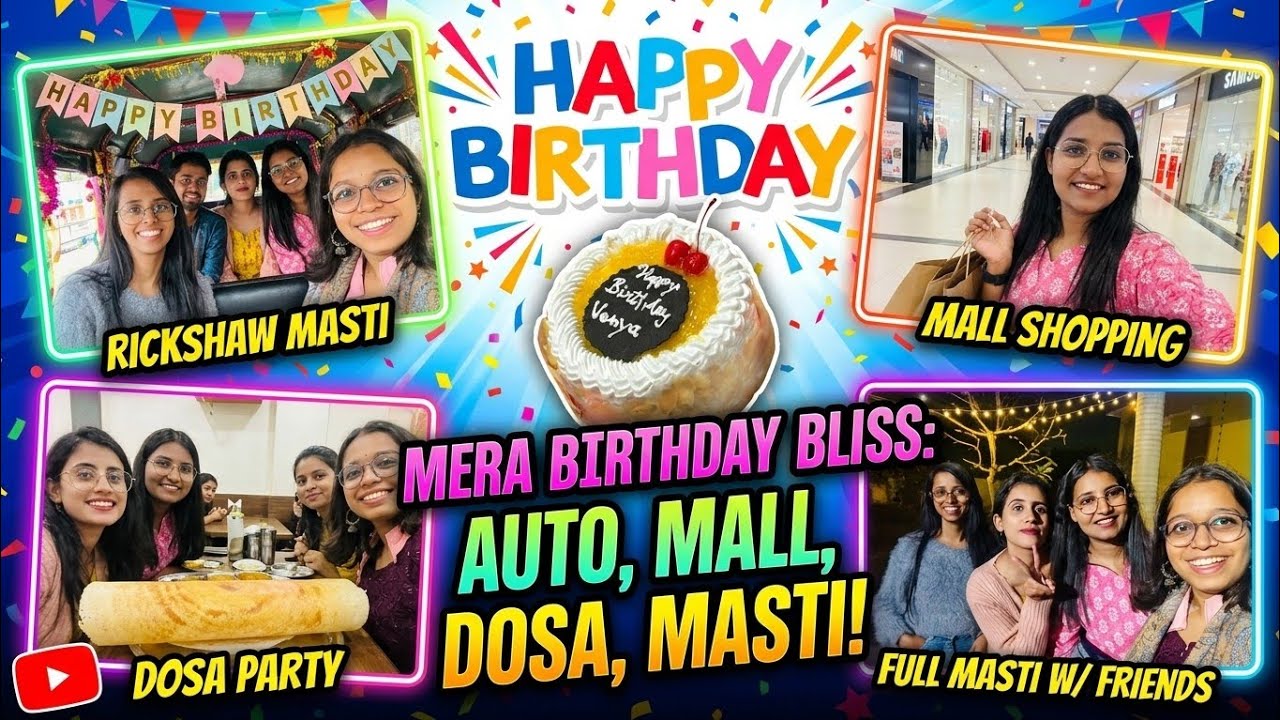 “Budget Birthday Celebration 😍 Dosa Party & V-mart Haul #hostellife #budget #vishalmegamart 