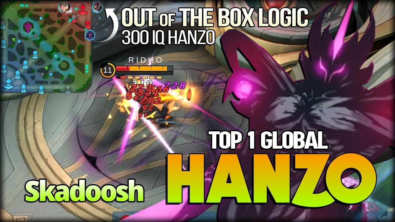 Waiting from out of Arena! Hanzo 300 IQ by Skadoosh Top 1 Global Hanzo - Mobile Legends
