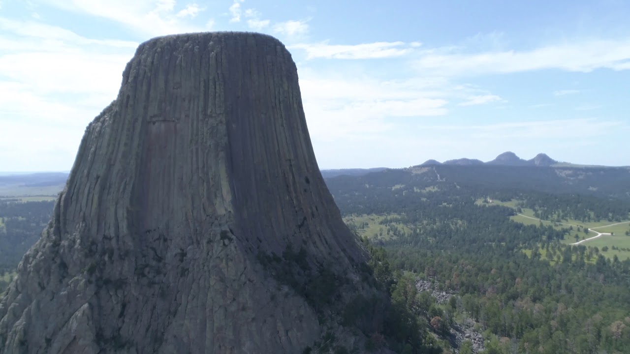 Devils Tower Wyoming Drone Footage