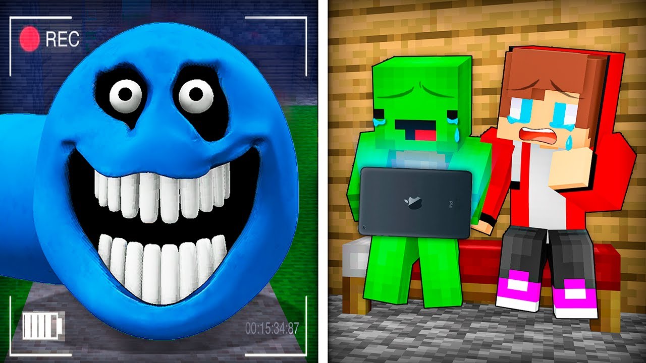 Джей-Джей и Майки поймали голодную змею на скрытую камеру в Minecraft &mdash; Maizen