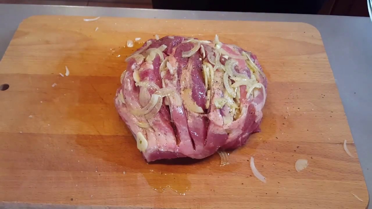 Pečená krkovička low carb video recept