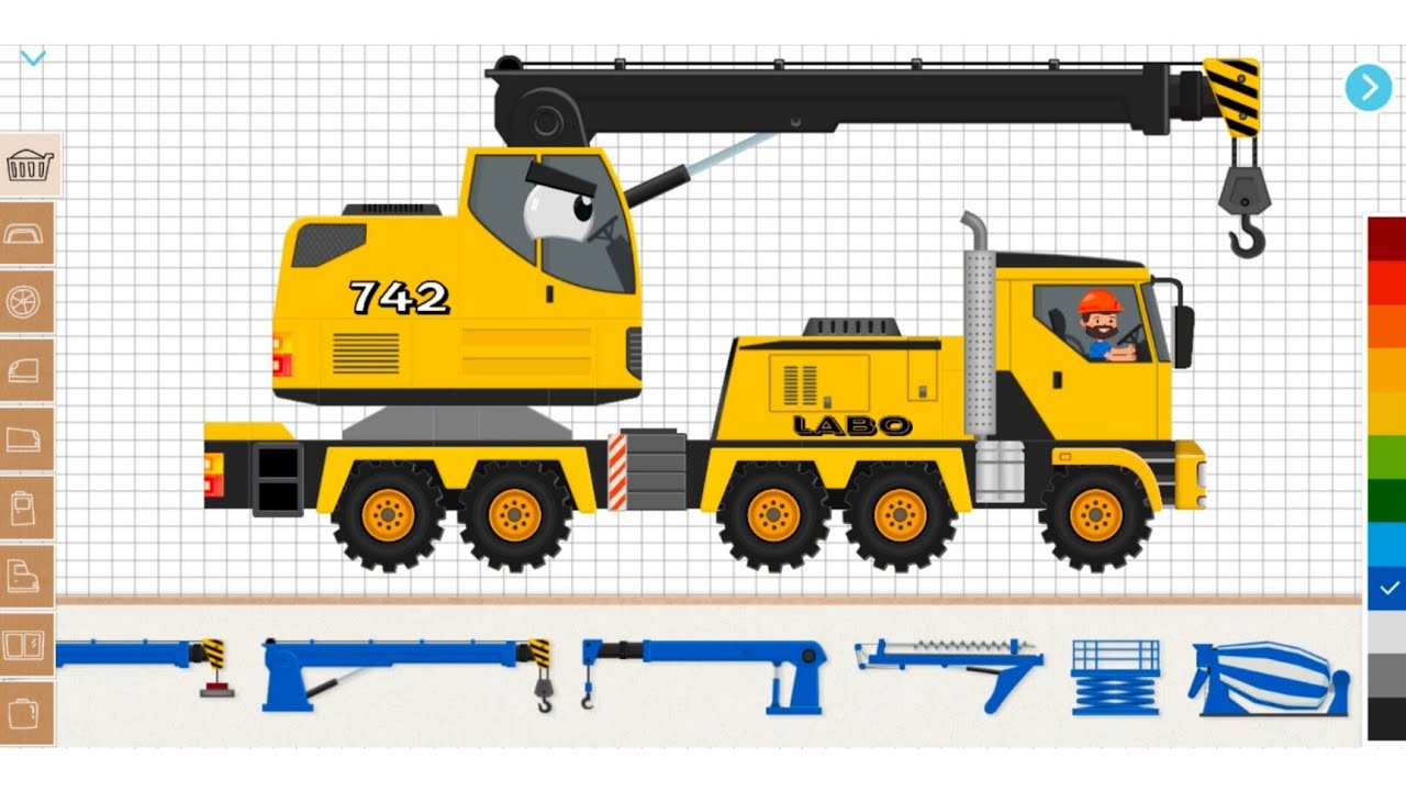 Making Mobile Crane Truck | Labo Construction Truck