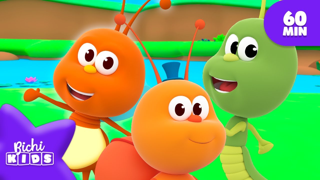 60 Minutos! Canções de Bichikids ¡Festas de Animais ! Músicas Infantis | Bichikids em Português