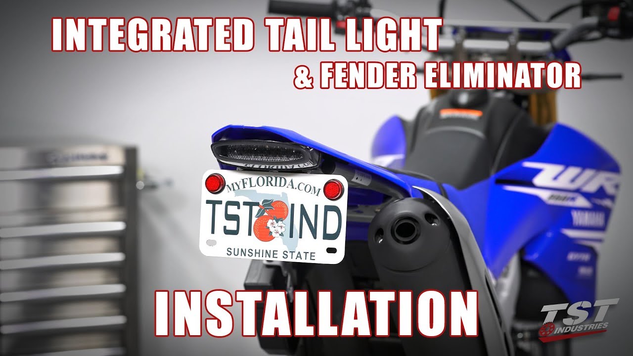 How to install an Integrated Tail Light & Fender Eliminator on a 2008+ Yamaha WR250