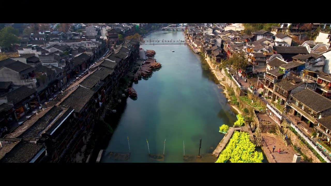 4K,Ultra HD Landscape Video - Relaxing Music Fenghuang Ancient City#4k #relaxing #video