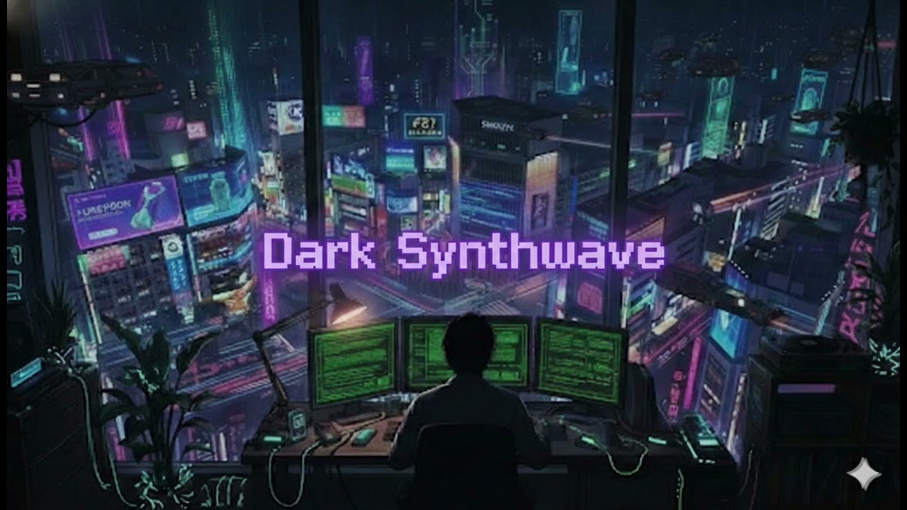 Dark Synthwave for Coding: Driving Bass to Enter Flow State // 深夜のプログラミング作業用BGM - 没入