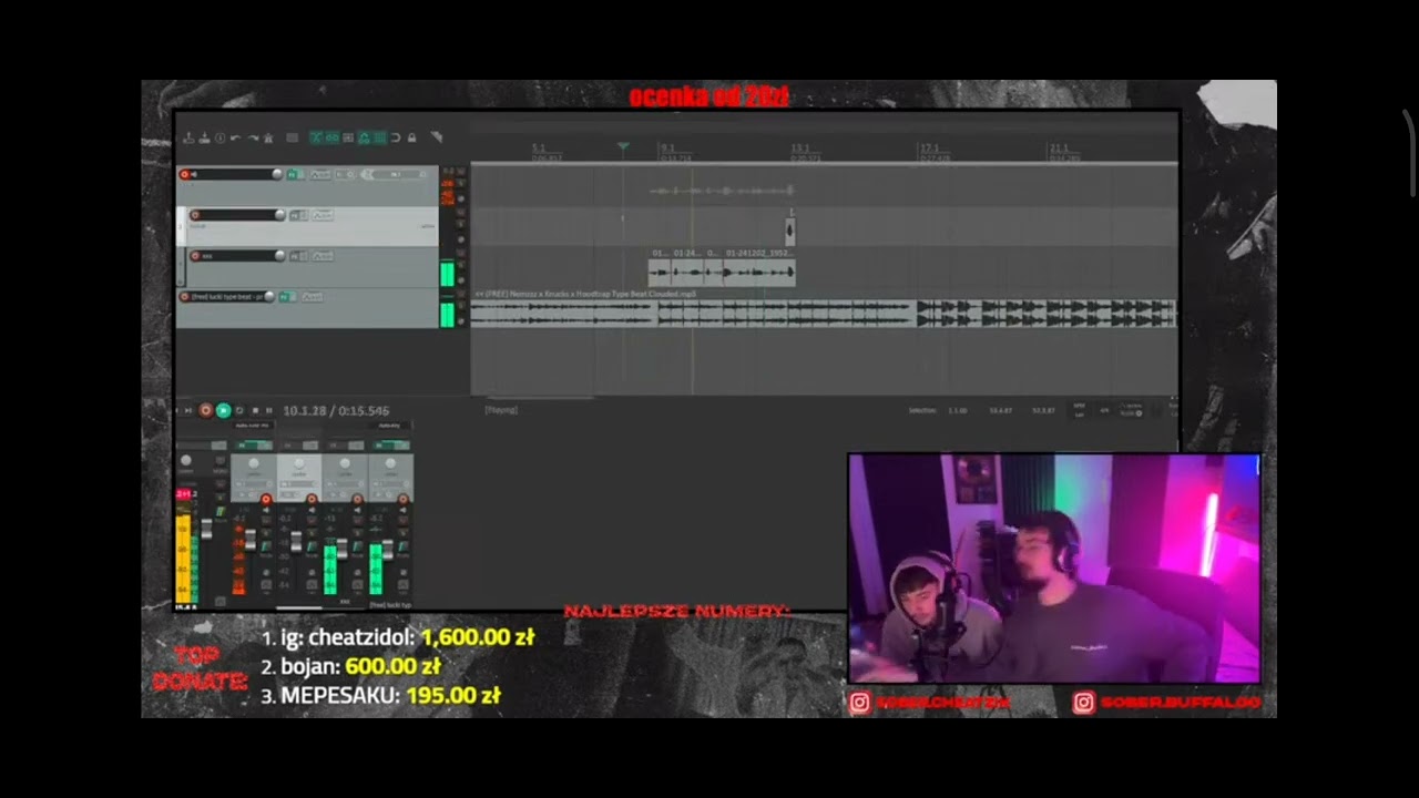 cheatz robi nute na stream!!! (oraz lagowalo streama)