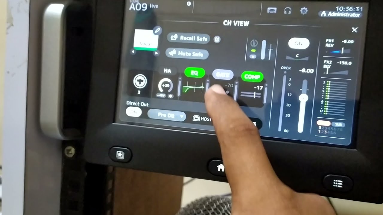 cek sound mixer yamaha tf rack