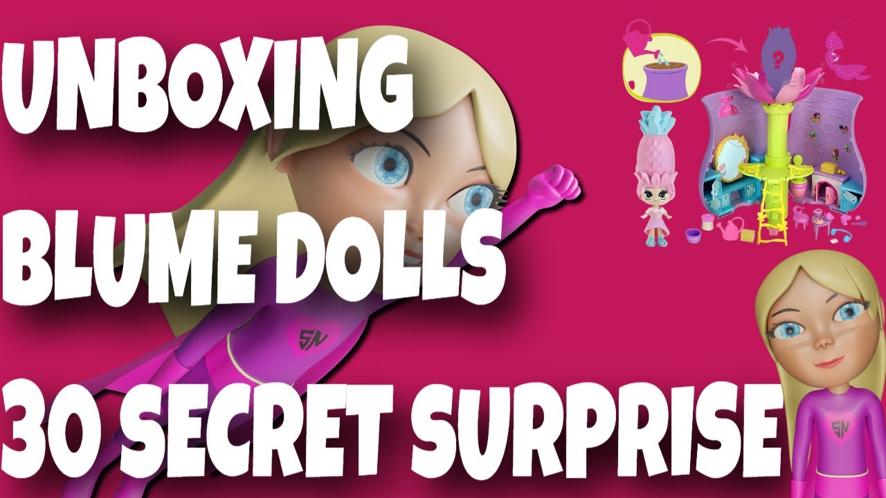 Blume Dolls Unboxing Secret Surprise Garden! Rare Doll Inside with 30+Toy Surprises | SuperNinna