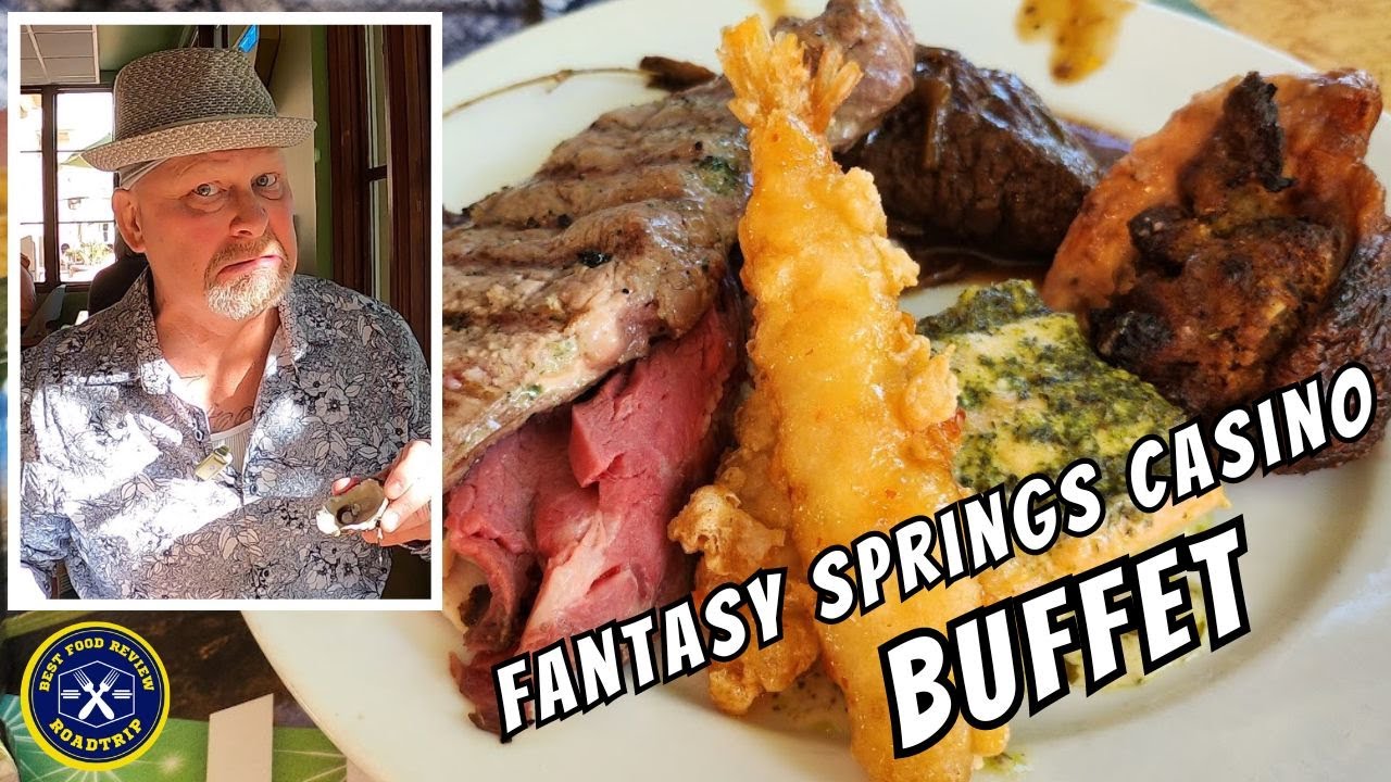 Полный шведский стол в казино Fantasy Springs Resort | Праздничный шведский стол | Индио-Спрингс,...