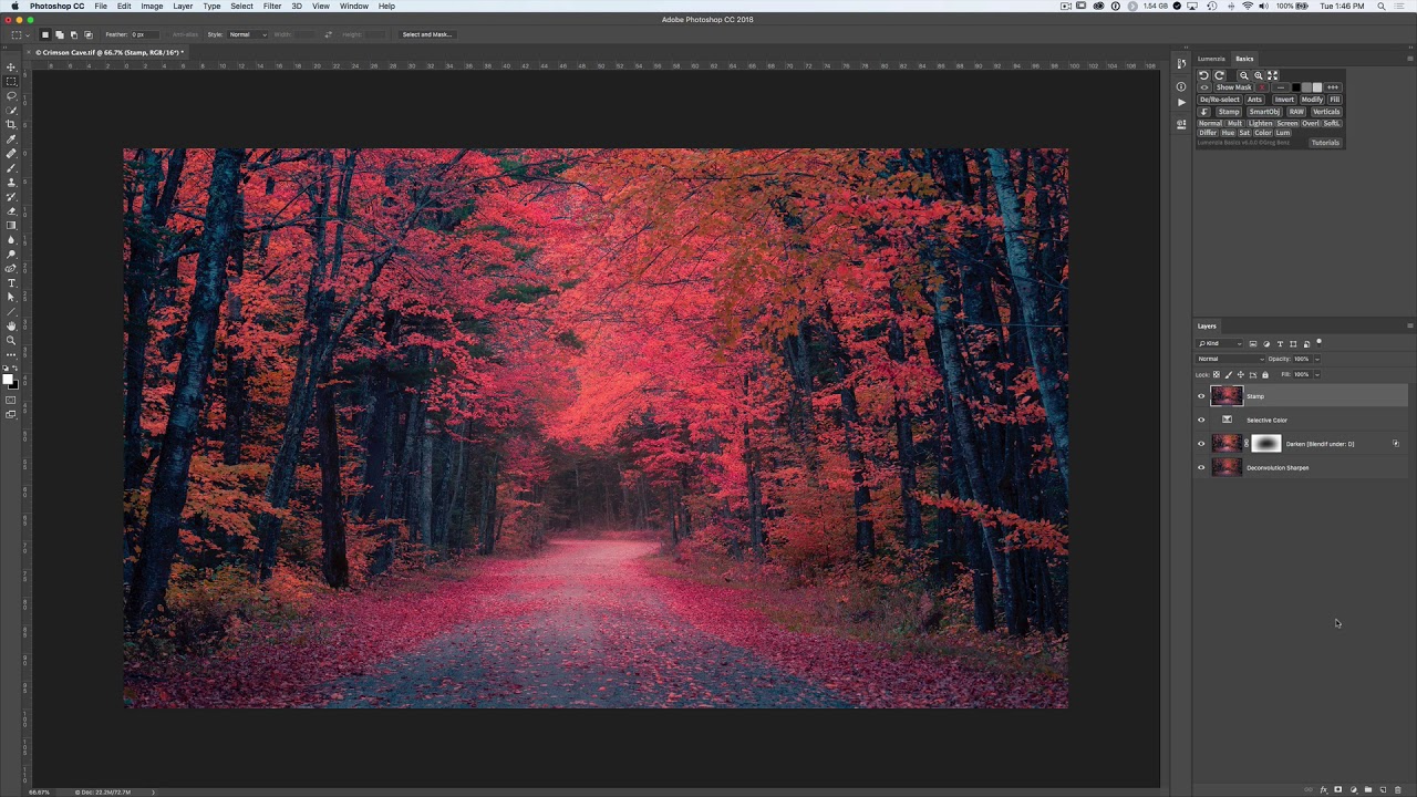 Lumenzia Basics extension panel for Photoshop