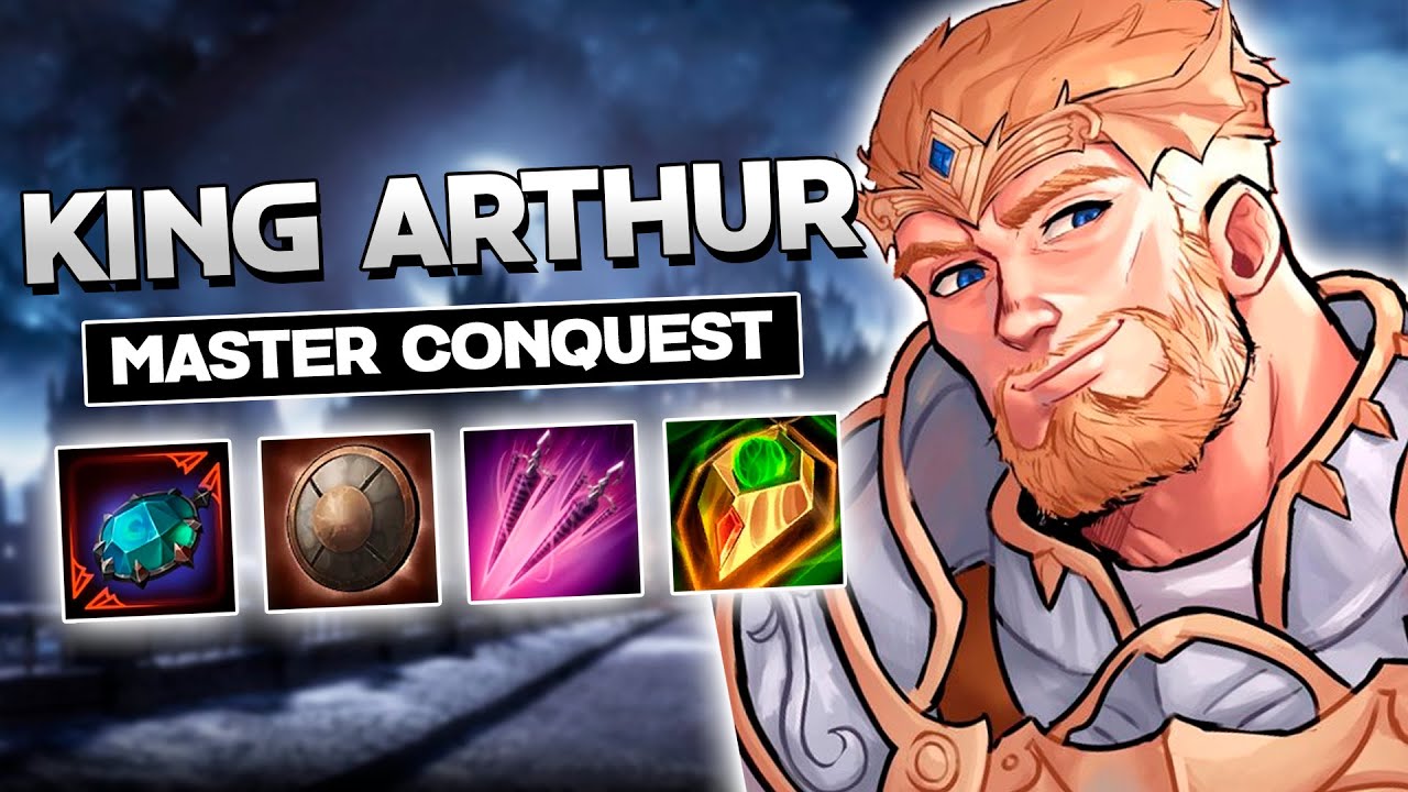 KING ARTHUR SOLO - VAYA BESTIA DE DIOS - SMITE Master Conquest